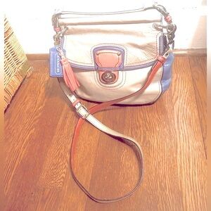 Coach color block bag